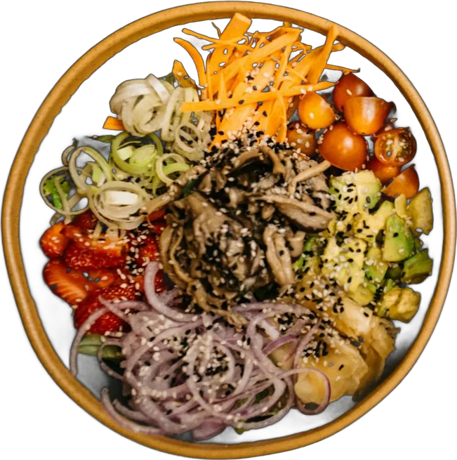 Mix-ins piled into a bowl — step 3