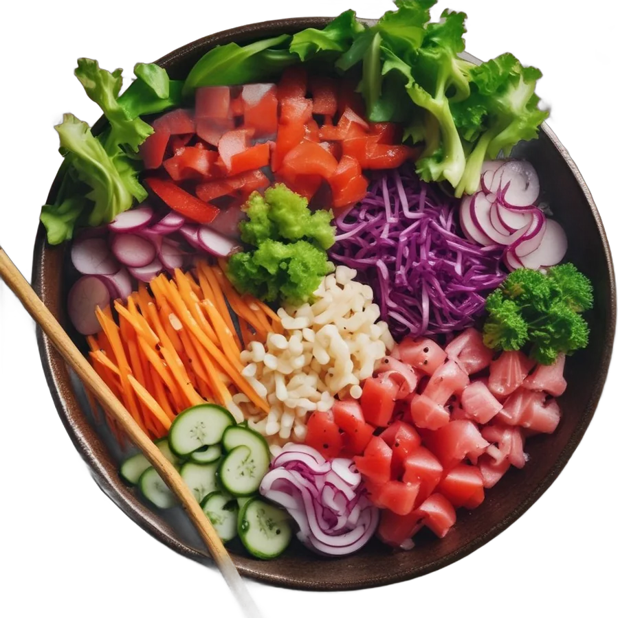 Fresh tuna and veggies — step 2, the protein